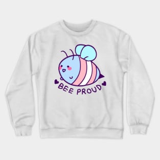 BEE proud: transgender flag Crewneck Sweatshirt